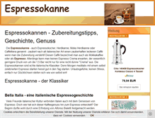Tablet Screenshot of espressokanne.org